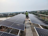 Solar panel installation by Ashoka Engineers Kolhapur